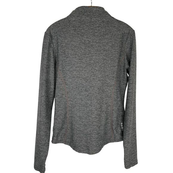 Bench Women's size Medium Gray Compression zipper front athletic jacket - Picture 7 of 7